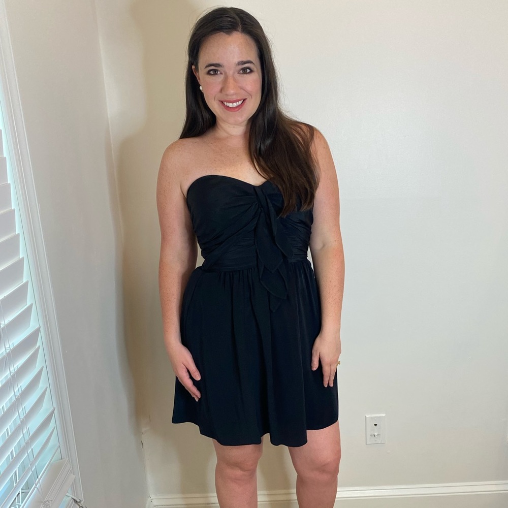 Black Strapless Dress Elizabeth and James